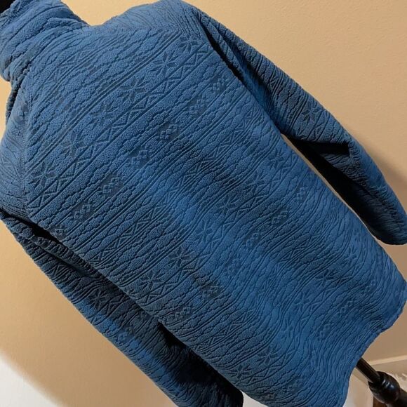 Eddie Bauer | Teal Quarter Zip Pullover Sweater, size M - Picture 8 of 16